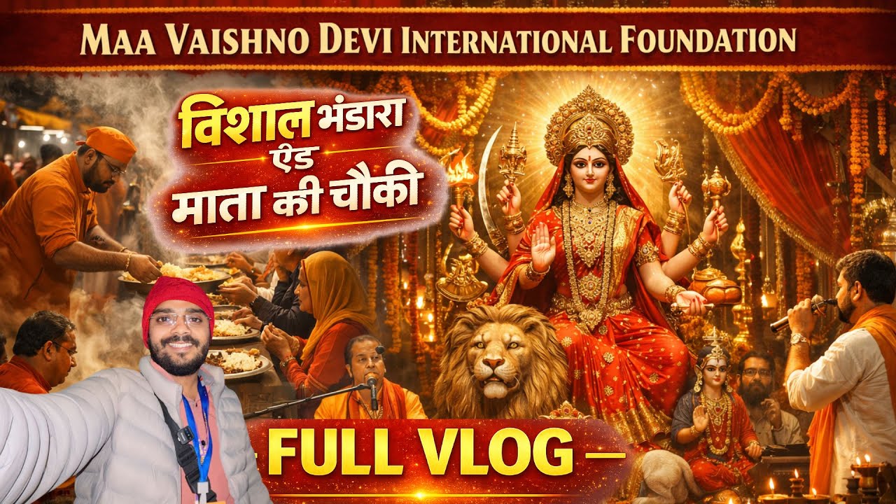 Vishal Bhandara & Mata Ki Chowki by Maa Vaishno Devi International Foundation | Full Vlog 2025