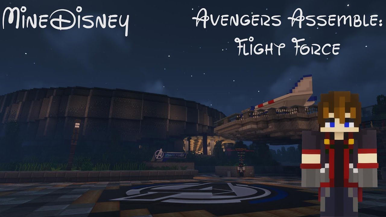 MineDisney Avengers Assemble Flight Force - On Ride