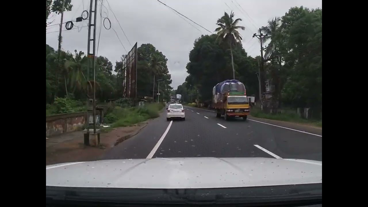 Kerala interior roads Thiruvalla to Alappuzha AC ROAD. Ford endeavor GoPro