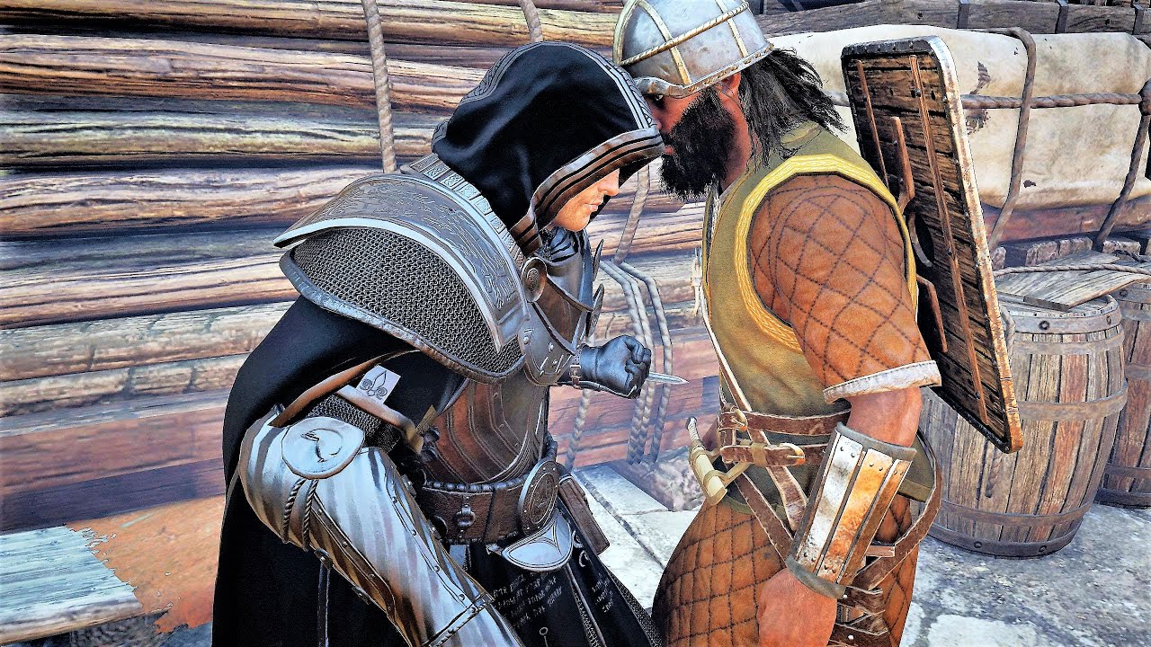 AC Valhalla Stealth Kills Full Black Thegn Armor Master Assassin