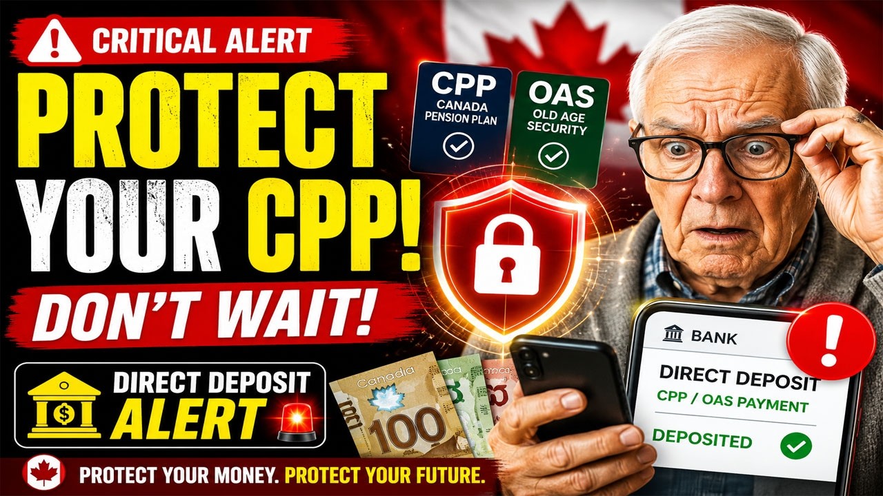 ⚠️ CPP & OAS Payment Warning | Canadian Seniors Must Secure Direct Deposits | Avoid Costly Delays