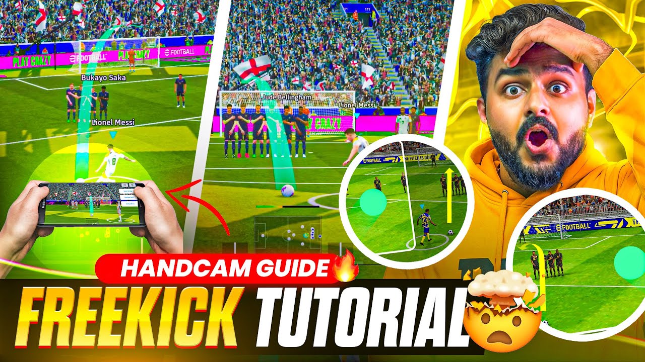 NEW FREEKICK Handcam Guide - efootball 2026🔥 | ALL TYPES OF FREEKICKS🤯 | CURL + DIPPING FREEKICKS😦