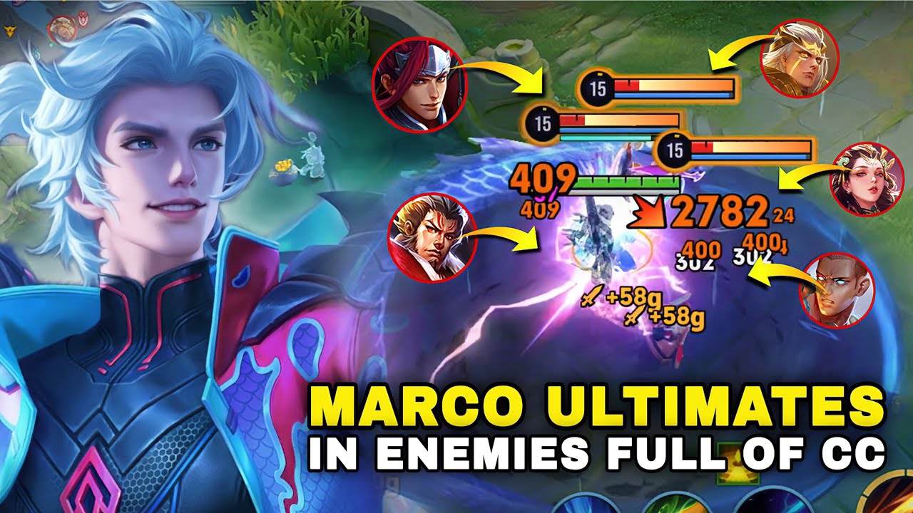 HOW TO USE MARCO WHEN MOST ENEMIES HAVE CC TO CANCEL HIS ULT IN RANK! | MARCO POLO BUILD & ARCANA