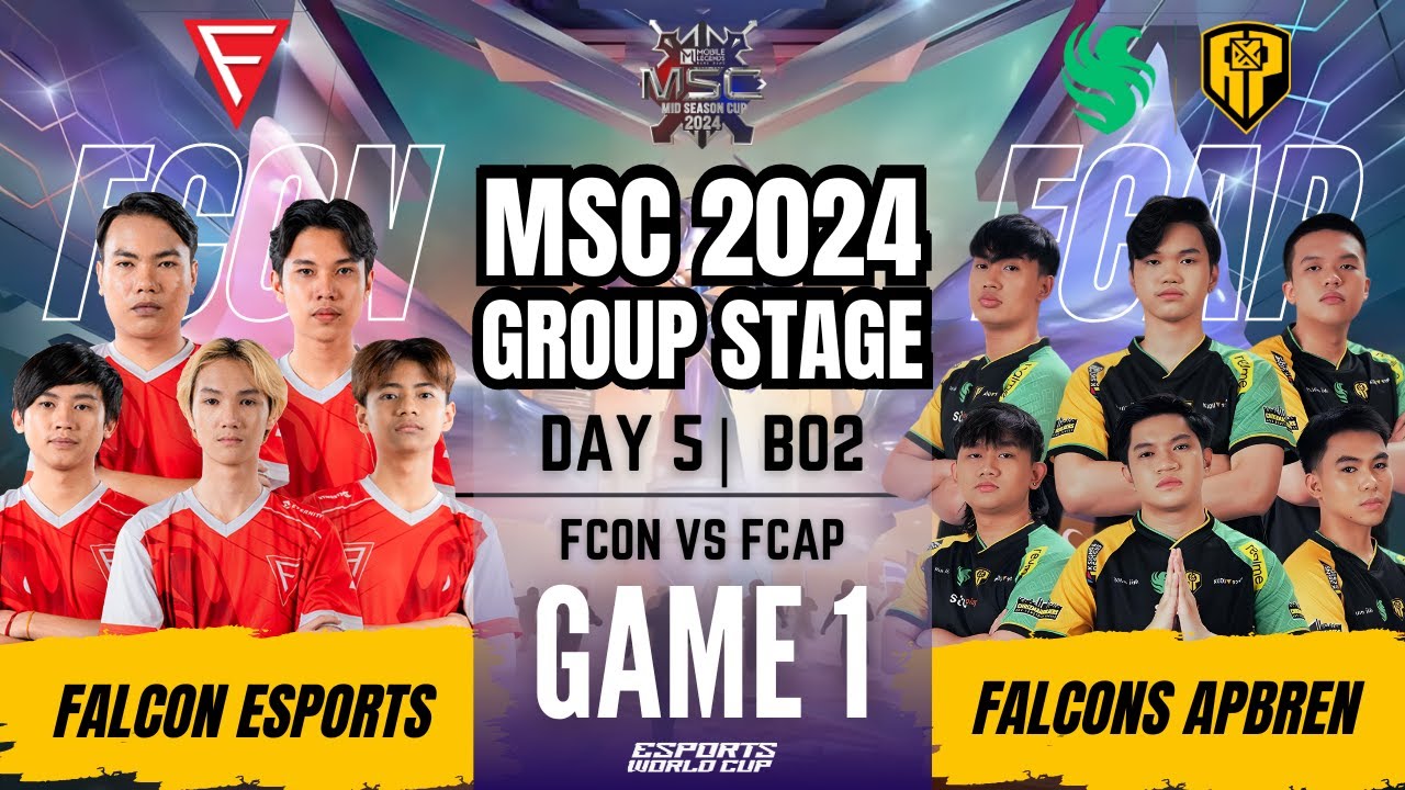FCON VS FCAP | FALCON ESPORTS vs FALCONS APBREN GAME 1 | DAY 5 | MLBB MSC 2024 x EWC Group Stage