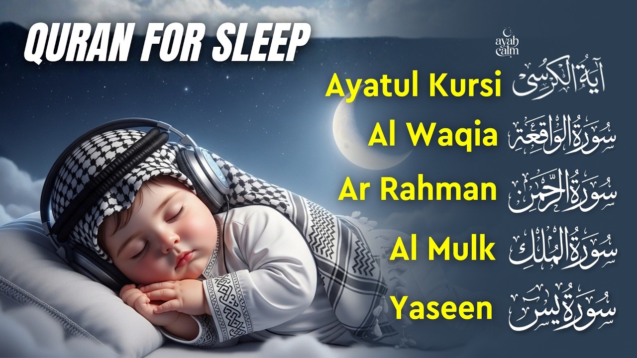 Quran Recitation for Heart & Soul | Fatihah, Ayatul Kursi, Mulk, Yaseen, Rahman, Waqiah