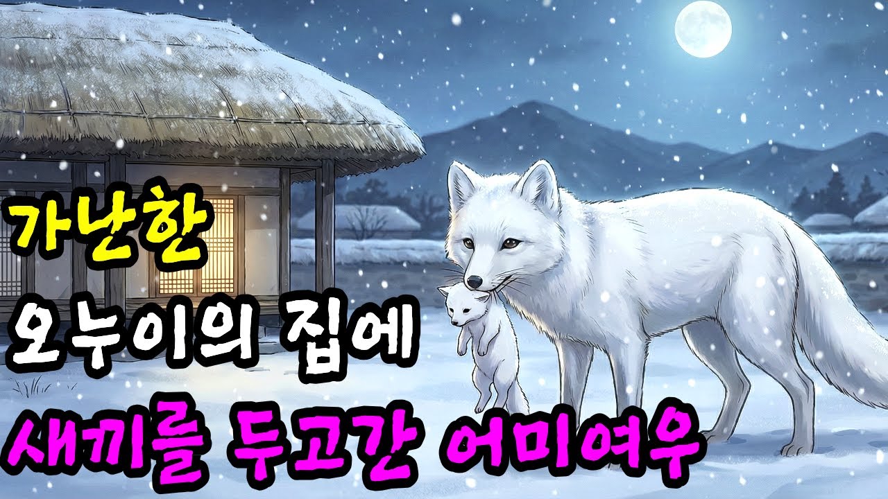 눈 내리는 겨울밤 나타나 새끼를 남기고 사라진 하얀 여우. 오누이가 정성으로 새끼를 보살피자 신기한 일이 벌어지기 시작합니다. 야담 | 민담 | 옛날이야기