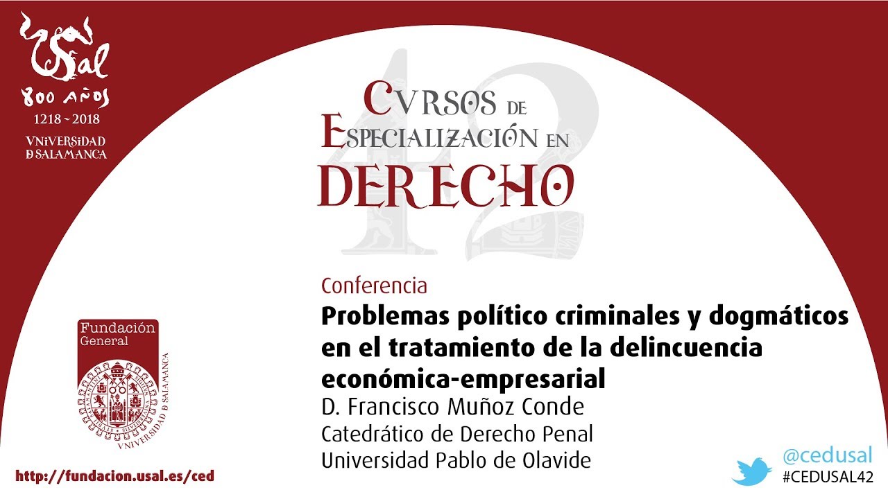 42 CED: Problemas político criminales y dogmáticos en tratamiento de delincuencia eco-empresarial