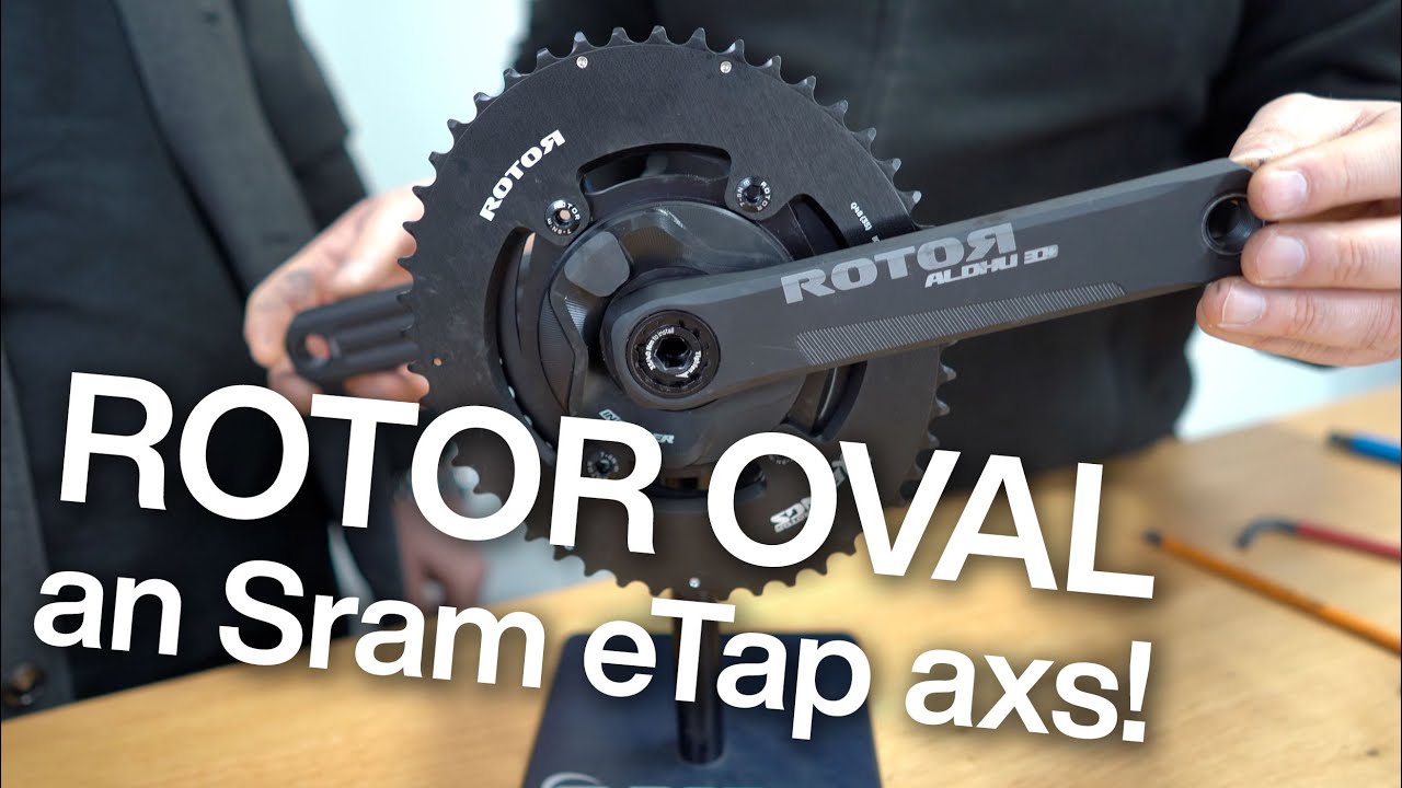 Runde & ovale Kettenblätter von Rotor an Sram Red/Force eTap axs 12-fach Schaltung