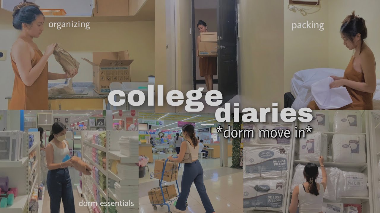 college diaries • dorm move-in & buying dorm essentials *move-in vlog*| Kwin Elijah