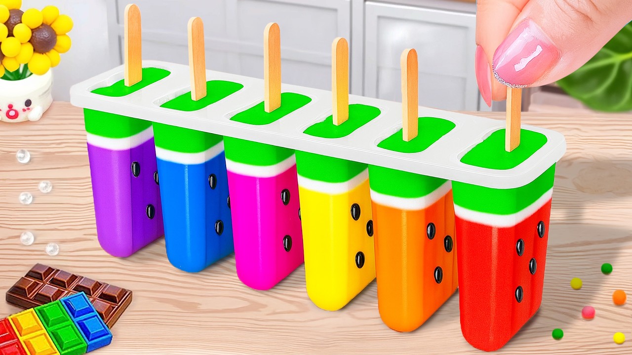 Newest Watermelon Jelly Ice Cream 🍭 Top 10 Sweet Miniature Fruit Jelly Ideas 🌸 Petite Sugar