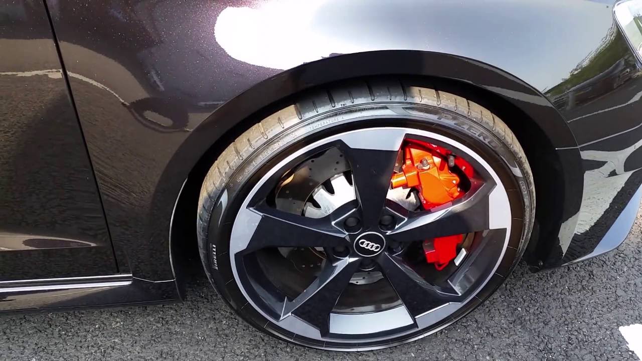 AUDI RS3 NEW METALLIC PANTHER BLACK CRYSTAL EFFECT PAINTWORK CLOSE - UP