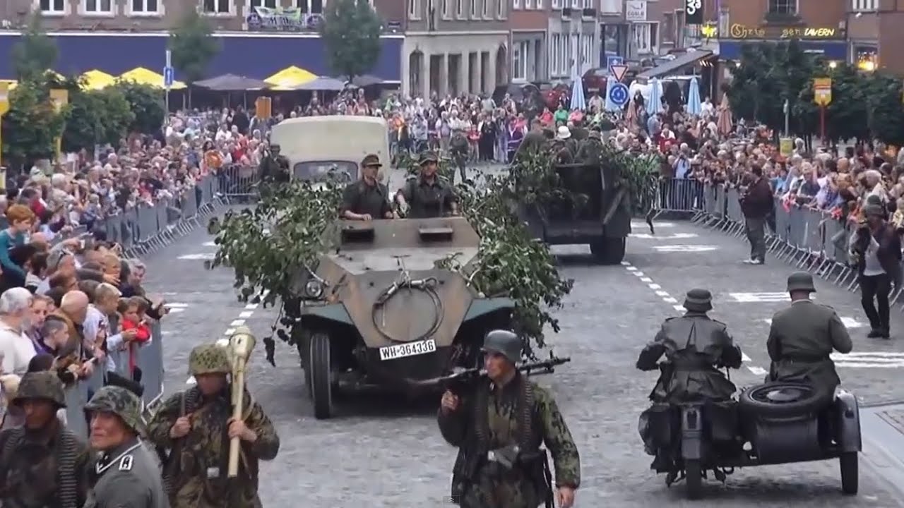 Libération de la ville de Nivelles par les troupes américaines (Belgique) - WWII