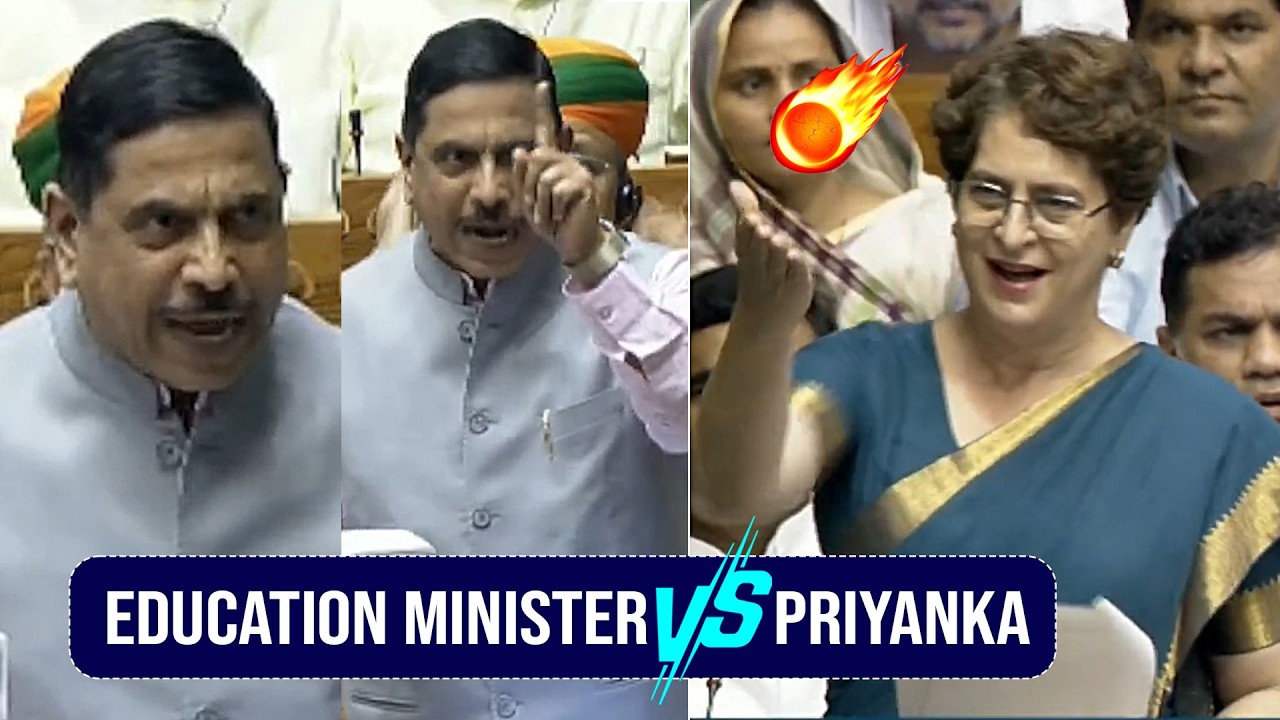 Education Minister Pralhad Joshi vs Priyanka Gandhi in Lok Sabha | PM Modi | News Buzz