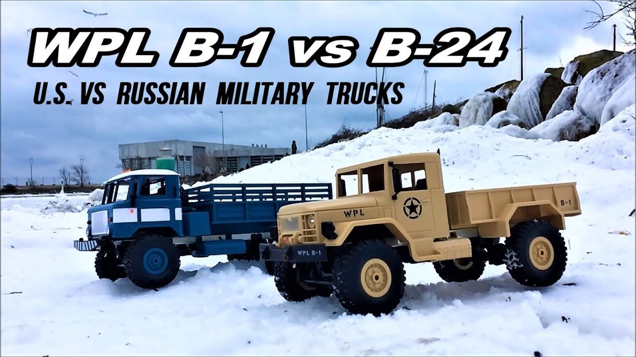 WPL B-1 vs WPL B-24 RC Military Trucks: U.S. and Russian High Imitation 1/16 4x4 Trucks!