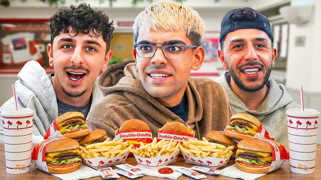 N3on In-N-Out Mukbang with Rug & Brawadis