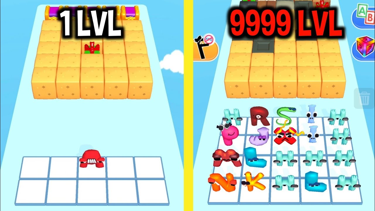 MAX LEVEL in Alphabet Drop Game