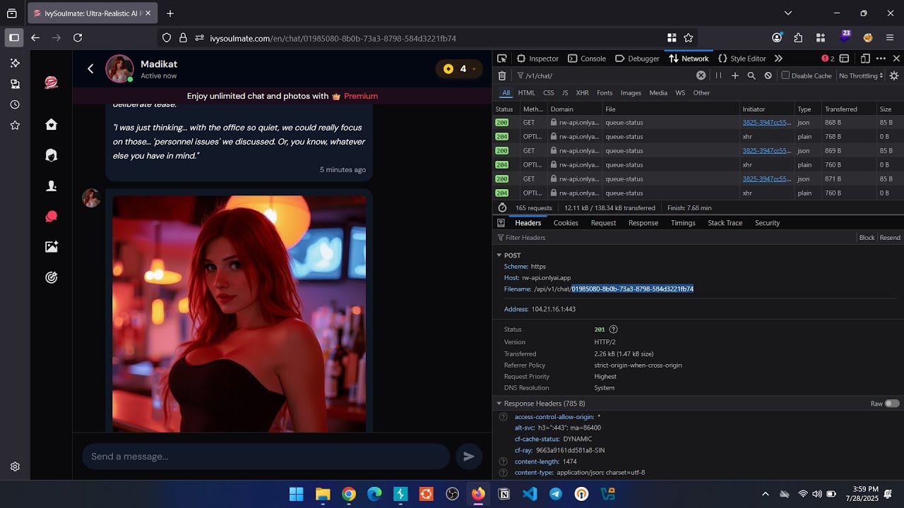 Critical Chat IDOR on AI Dating App | $1,000 Bug Bounty PoC on IvySoulmate.com