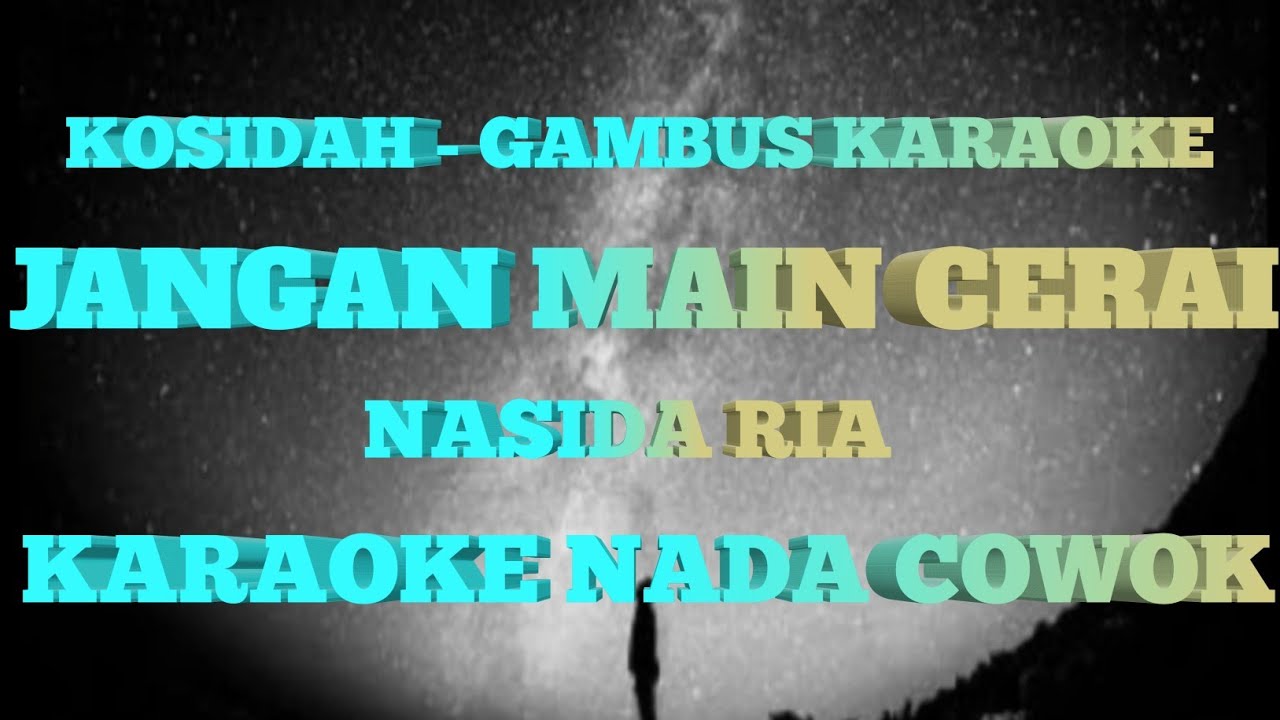 JANGAN MAIN CERAI - KARAOKE NADA COWOK KORG PA 700