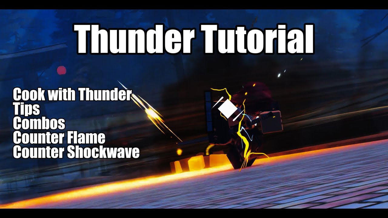 Mugen Thunder Tutorial⚡(how to counter Flame and Shockwave)