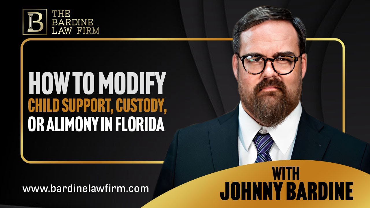 How to Modify Child Support, Custody, or Alimony in Florida