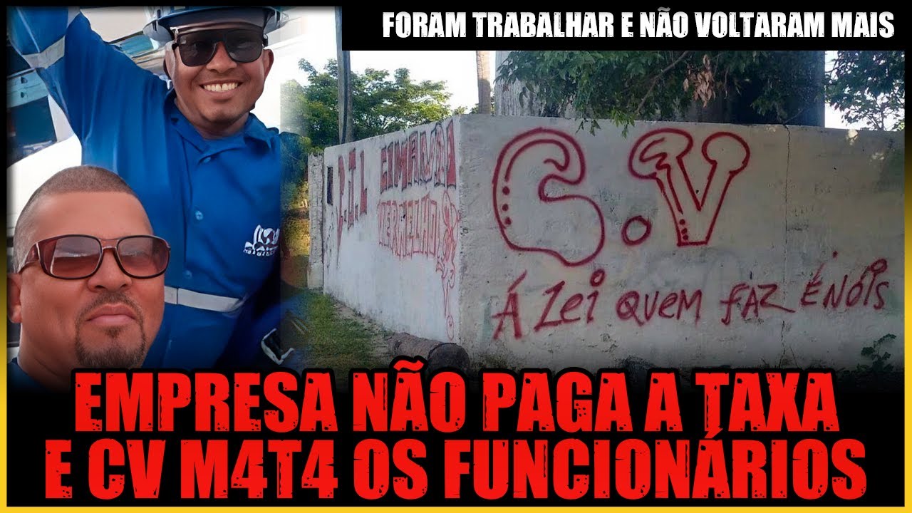 CV M4T4 TRABALHADORES DE EMPRESA DE INTERNET AP&Oacute;S N&Atilde;O RECEBIMENTO DE PED&Aacute;GIO