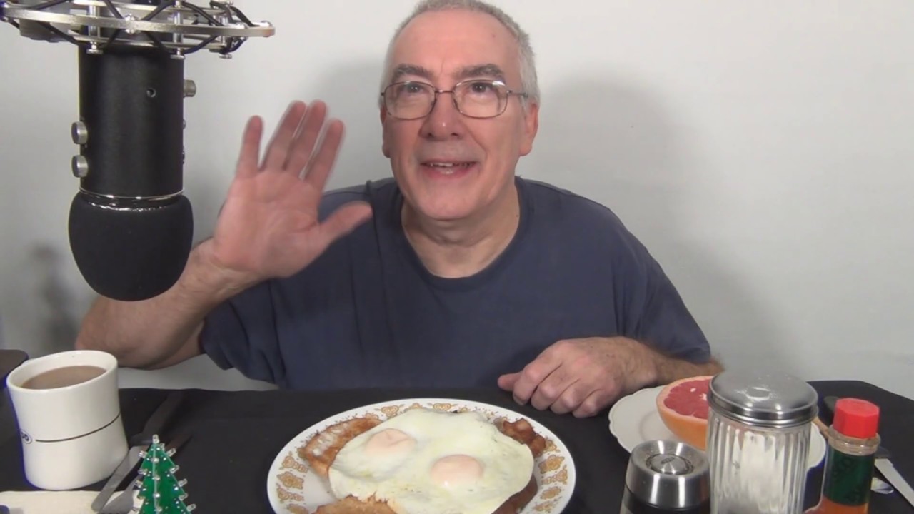 ASMR Eating Eggs and Bacon Breakfast