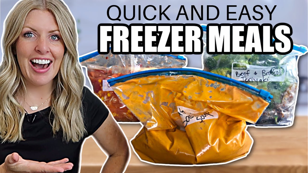 3 SUPER EASY Freezer Meals PREP! Quick Dinner Ideas!