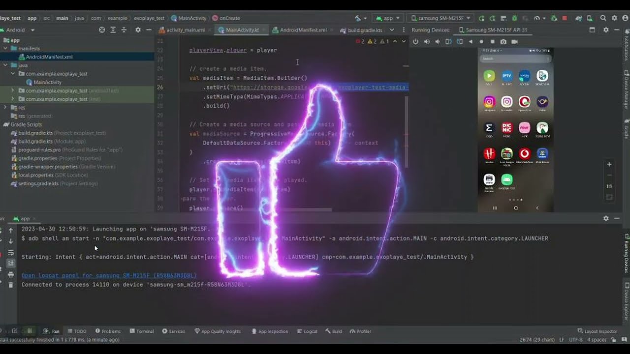 2023 : Android Studio Exoplayer Video Player Media 3  Tutorial