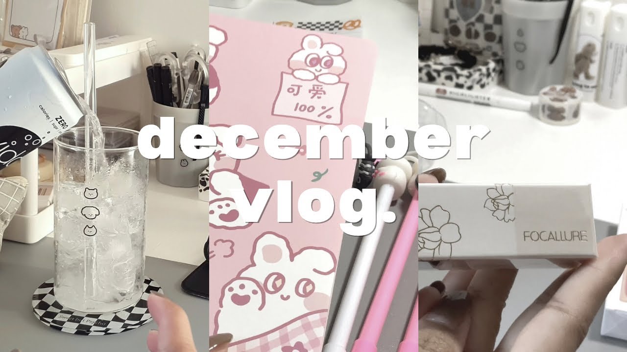 december vlog ✨ : keeb unboxing, 5 a.m. writing, watching anime, making calendars, preparing gifts