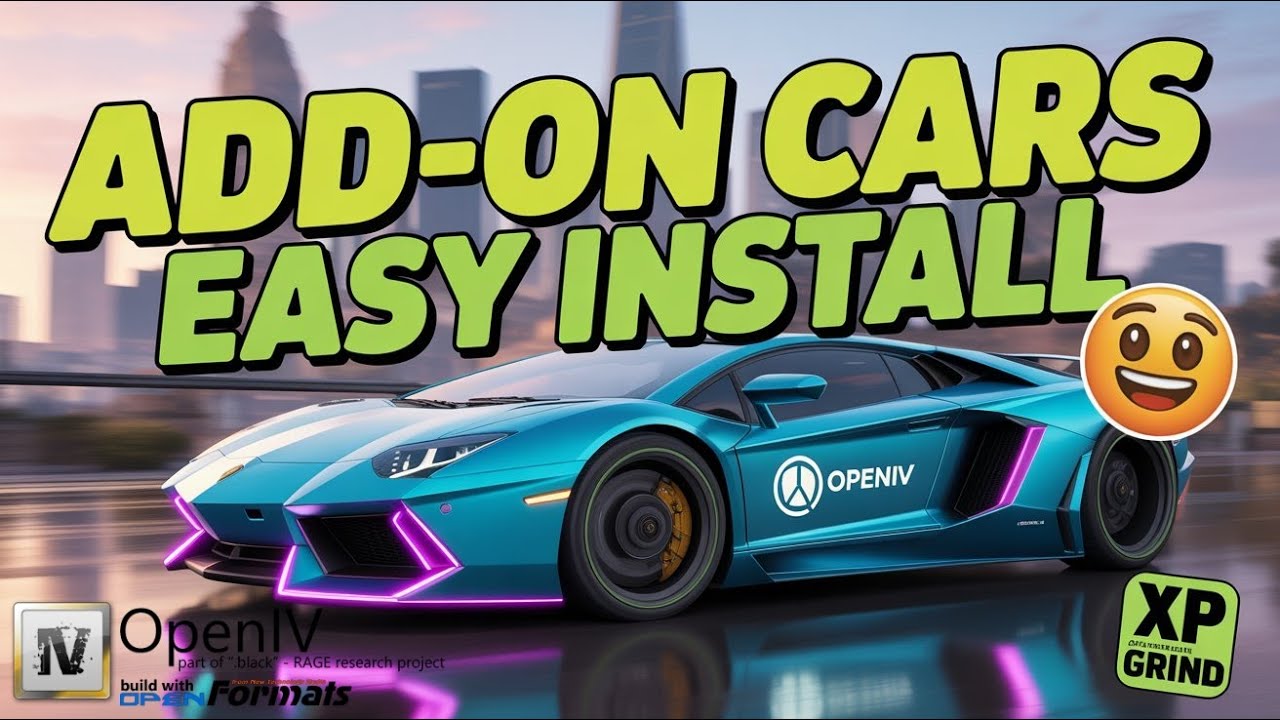 How to Install Add-On Cars in GTA V Enhanced | OpenIV Tutorial | XP GRIND