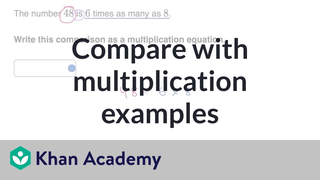 Compare with multiplication examples