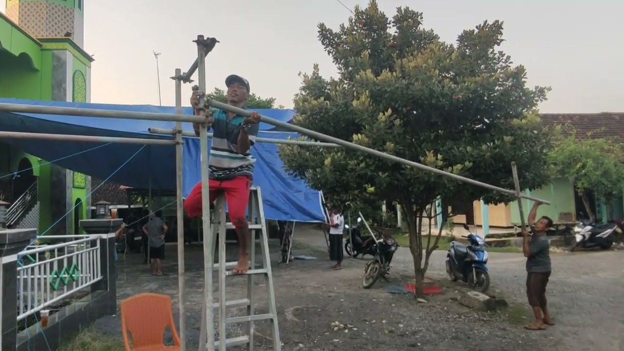 Persiapan H-1 Qurban di Masjid Nurul Huda Cabean | Gantungan Hewan & Tenda Sudah Siap!
