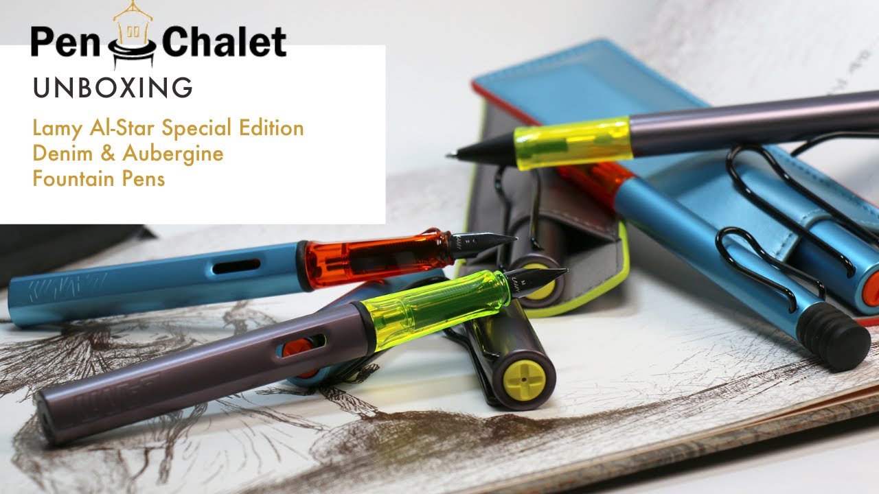 New Lamy 2025 Releases - Special Edition AL-star Aubergine & Denim Pens