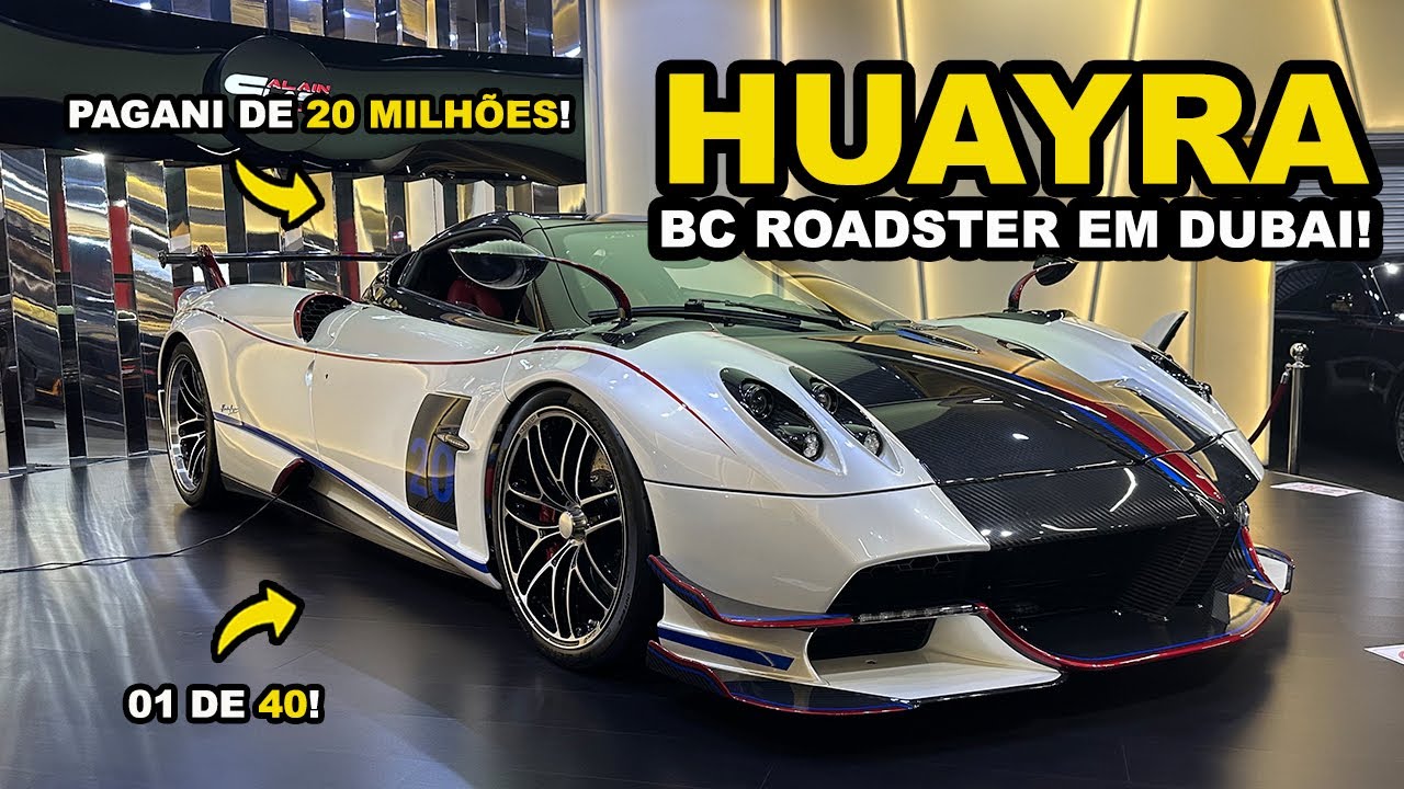A representante oficial KOENIGSEGG em DUBAI que tem um PAGANI HUAYRA BC ROADSTER em estoque!