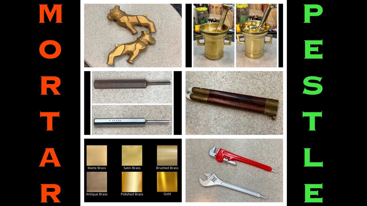 Mortar & Pestle, Working Brass, Punch Restoration- New Scales for Balisong Knife. Mack Truck logos 