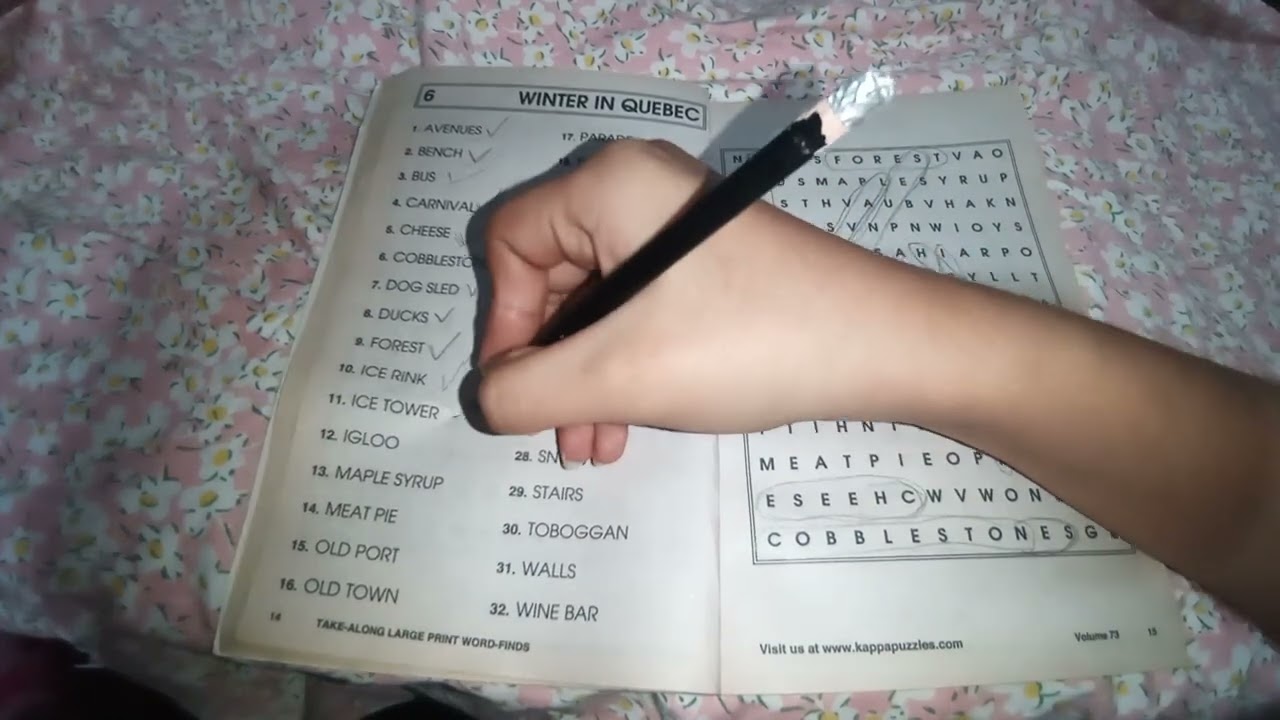 Asmr sopa de letras 💖🖤