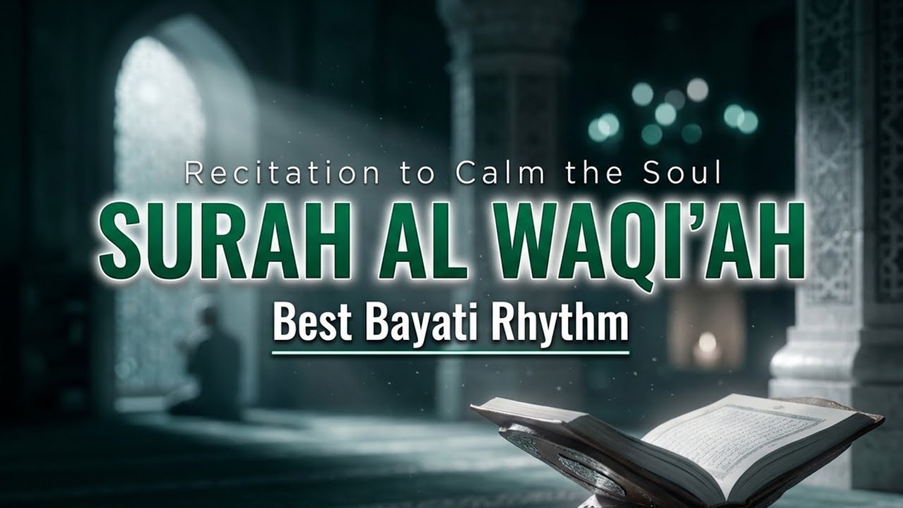 Surah Al Waqiah | Calm Night Recitation For Rizq & Barakah
