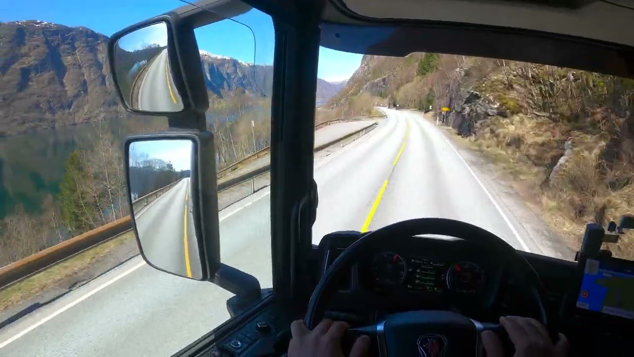 #POV Truck Driving Scania R500 4K - Norway Dale
