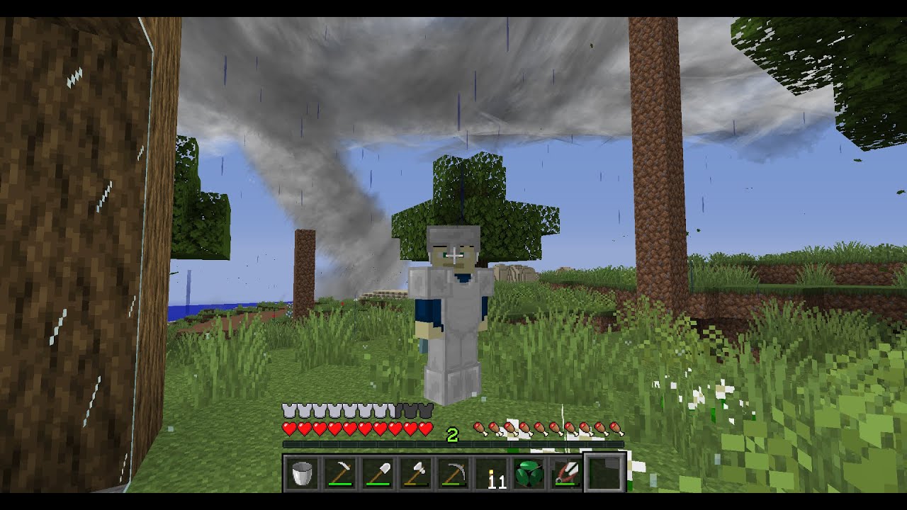 Close call! Minecraft Tornado Survival S3E16