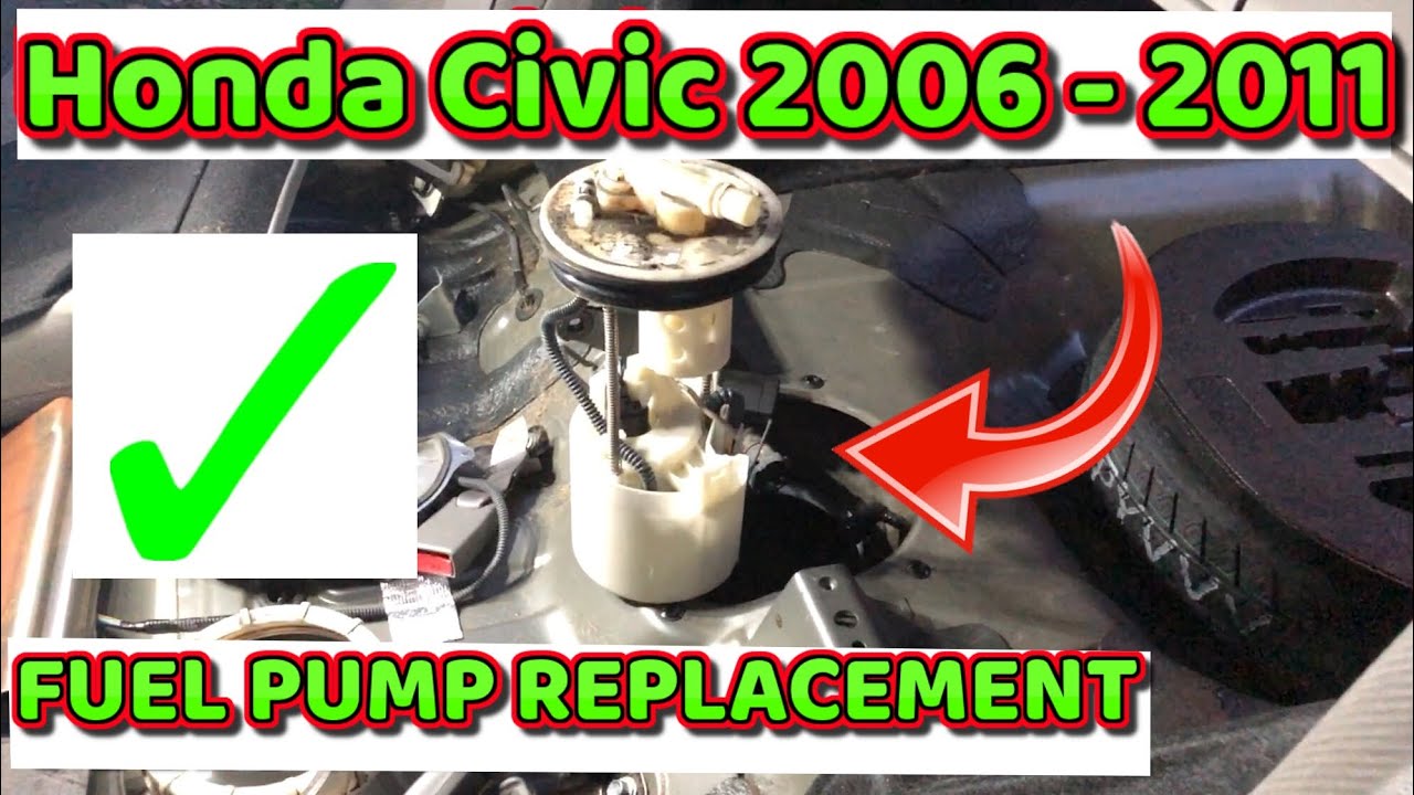 How to remove fuel pump on Honda Civic 2006 - 2011