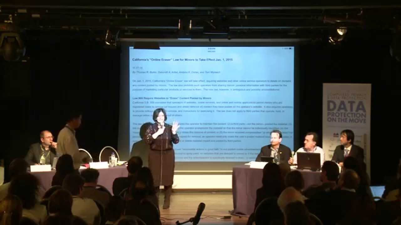 CPDP 2015: The right to be forgotten. European and international perspectives.