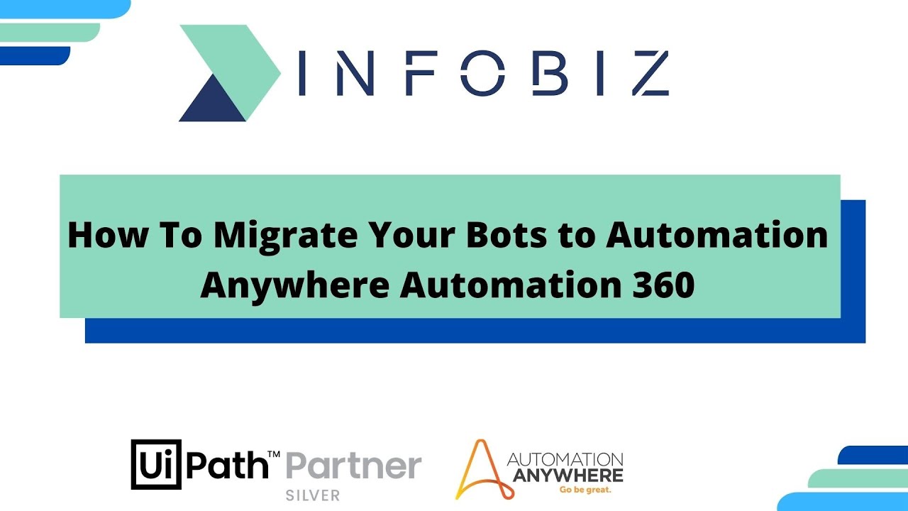 How To Migrate Your Bots to Automation Anywhere Automation 360|| INFOBIZ
