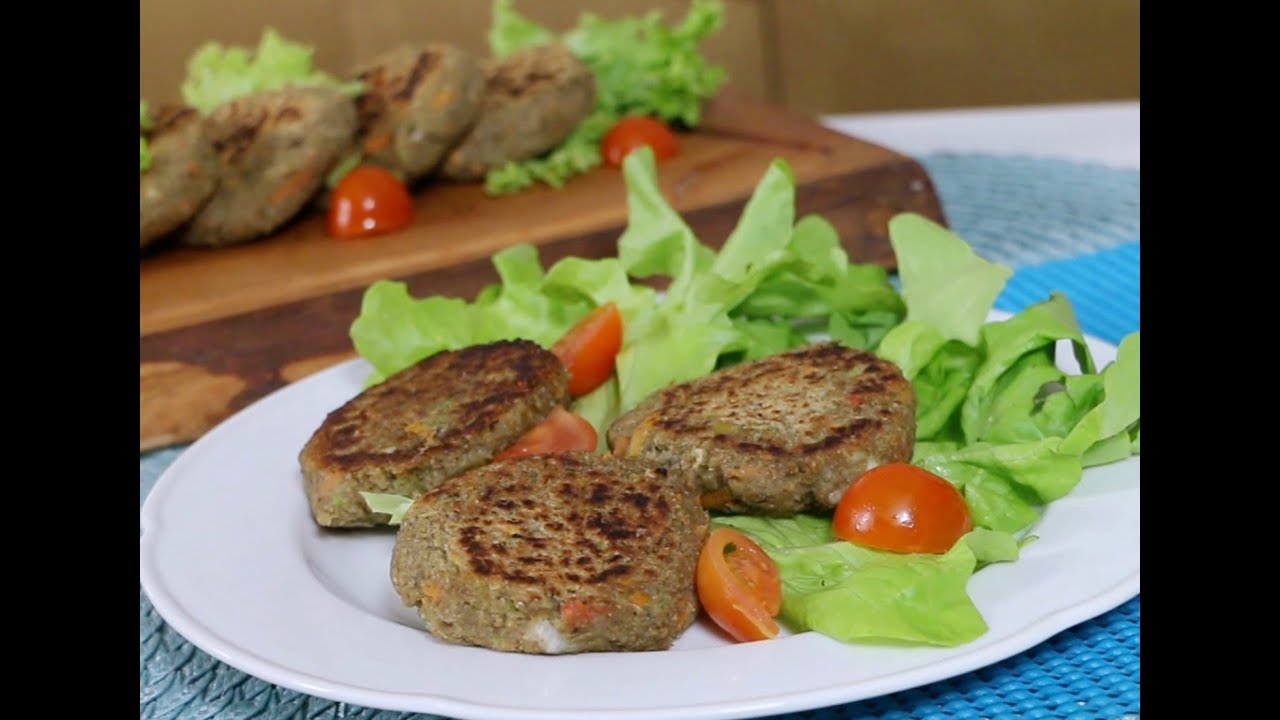 HAMBURGUESA DE LENTEJA / MANOS A LA OBRA