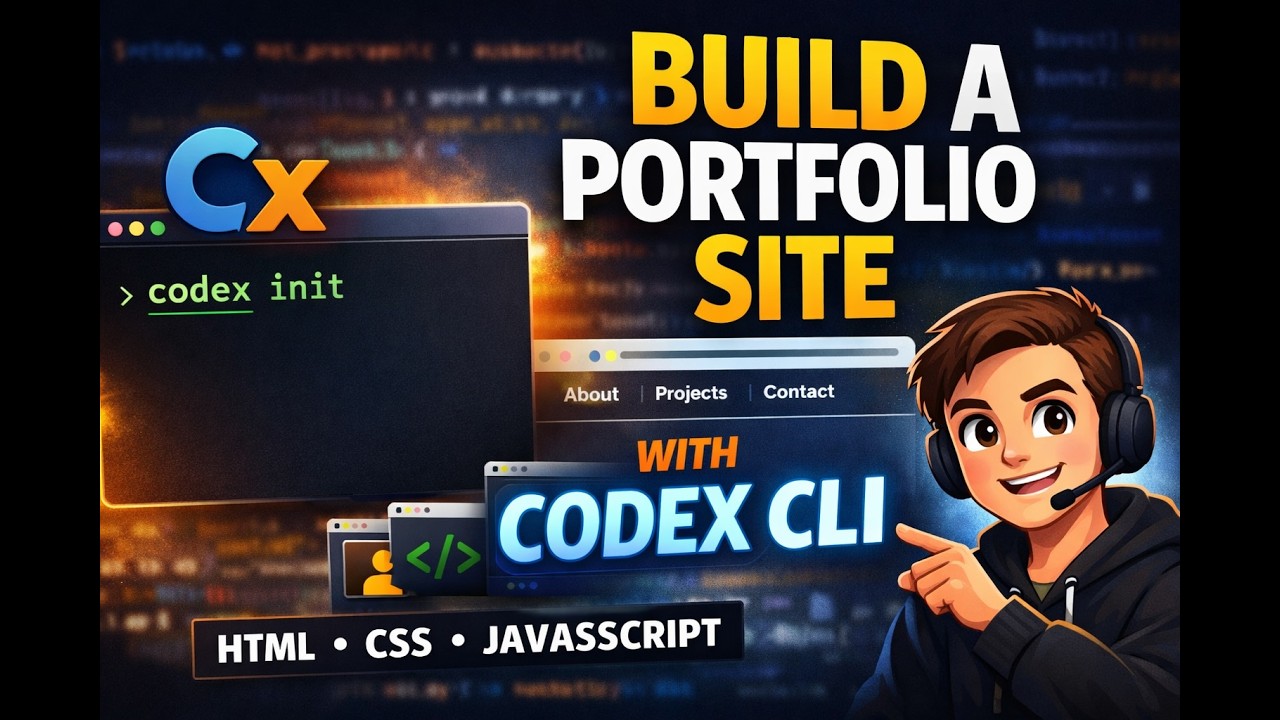 Build a Personal Portfolio Website Using Codex CLI — No Manual Editing