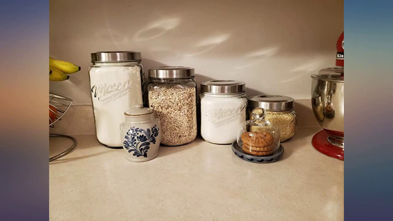 Mason 4-piece Glass Canister Set review