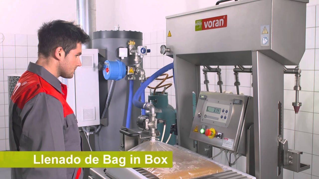 voran pasteurizador PA750 y  llenadora Bag-in-Box MBF750-R6