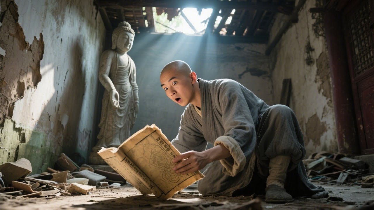 功夫電影！傻和尚在破廟撿到武功經書，就此逆襲！  💥 #中国电视剧 #KungFu #Martial Arts Movies
