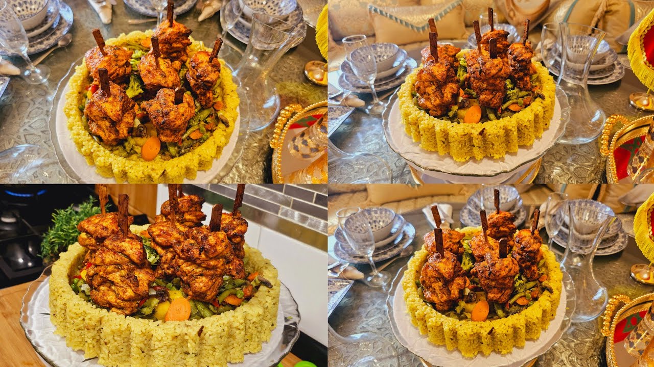 طبق للأفطار👌أو للعشاء 👌الأرز بالكاري وقطبان الكباب من الأطباق المفضلة للكبار والصغار😋