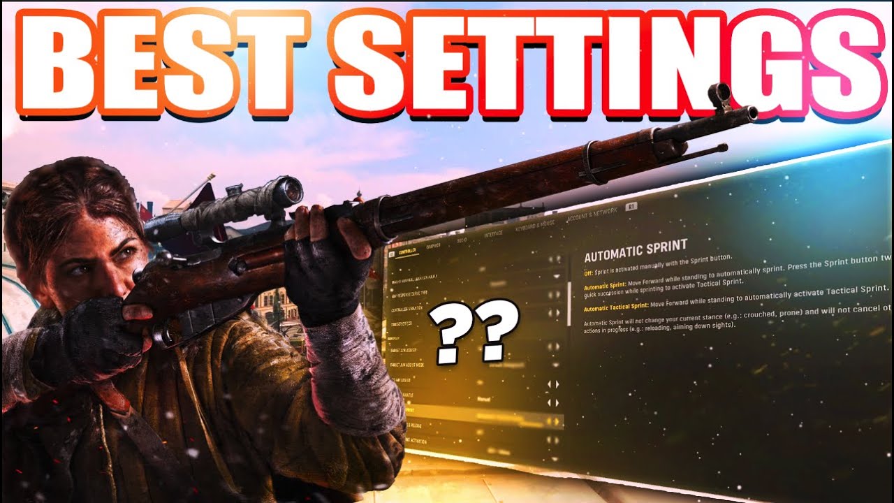 the *BEST* SNIPER Settings on COD VANGUARD.. (Sensitivity, Controller, Audio, etc.)