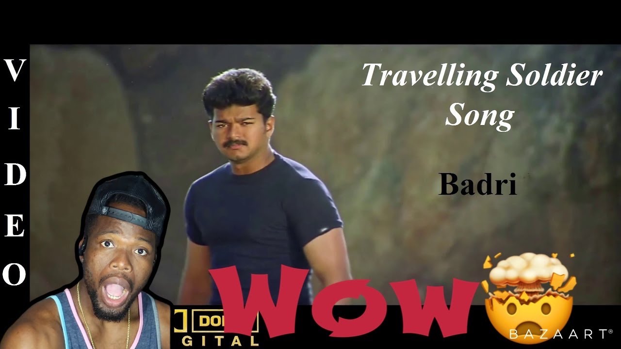 Travelling Soldier Badri Tamil Film Song | Vijay  (REACTION)